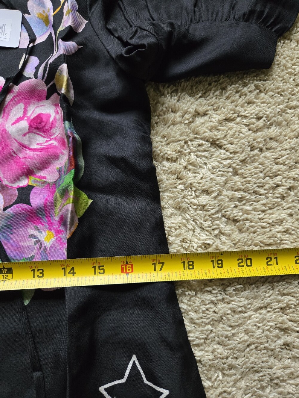 Johnny Was Hailee Mini Dress Womens XS Black Floral Silk Blend - Picture 11 of 12